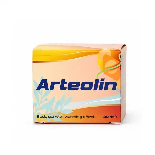 Partea din față a cutiei Arteolin